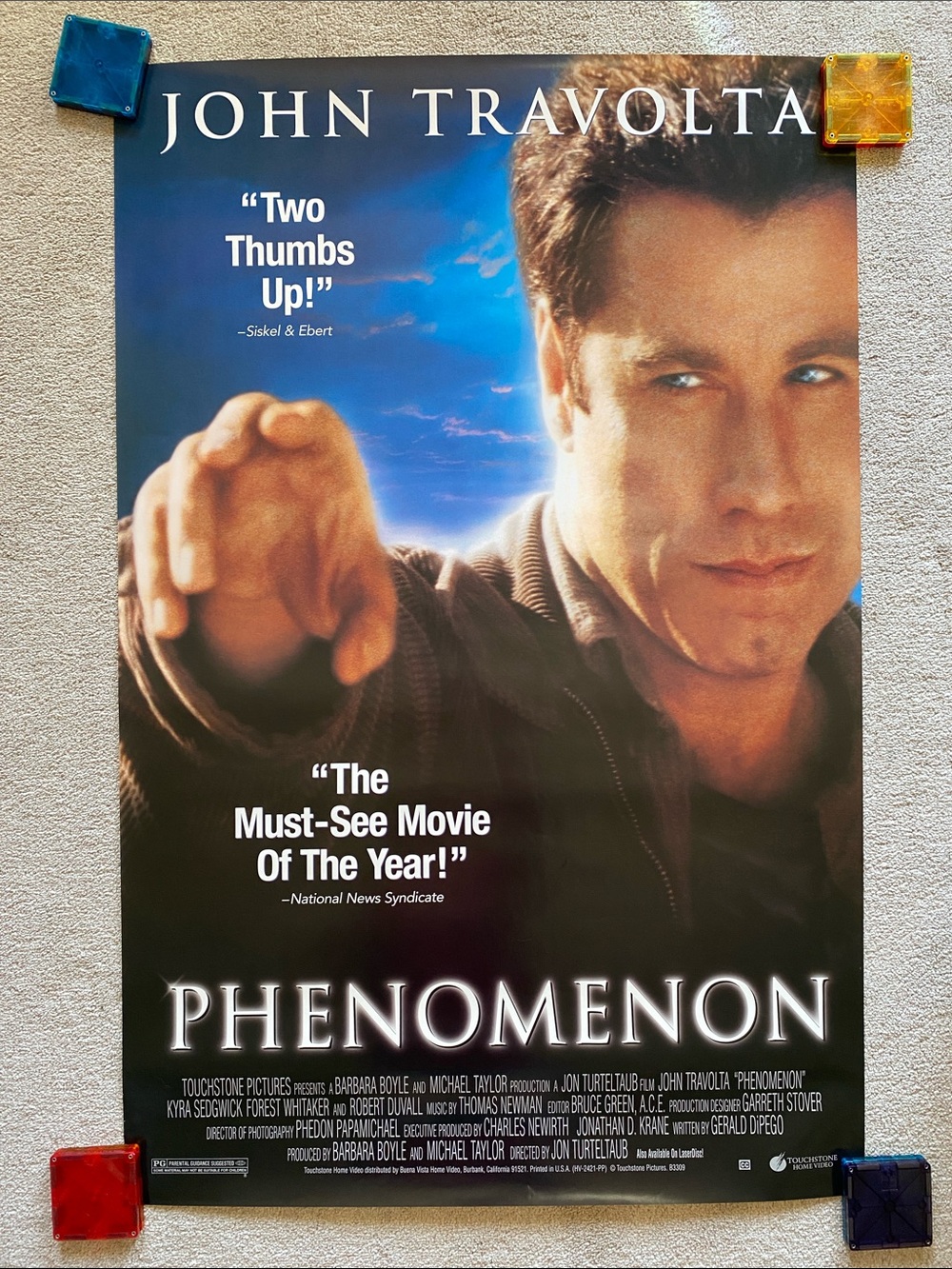 Phenomenon Movie Poster John Travolta